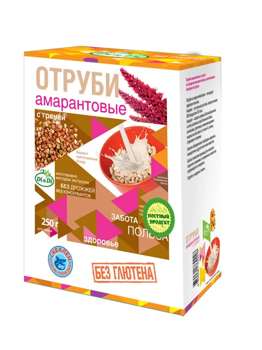 Di&Di Отруби Амарантовые с гречкой 250 гр, 250 г, фото 2