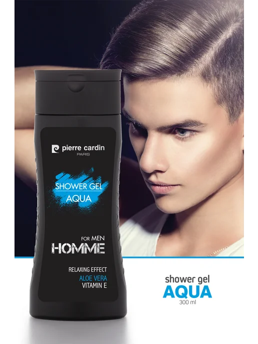 pierre cardin Гель для душа мужской Aqua, 300 мл, 300 мл, фото 2