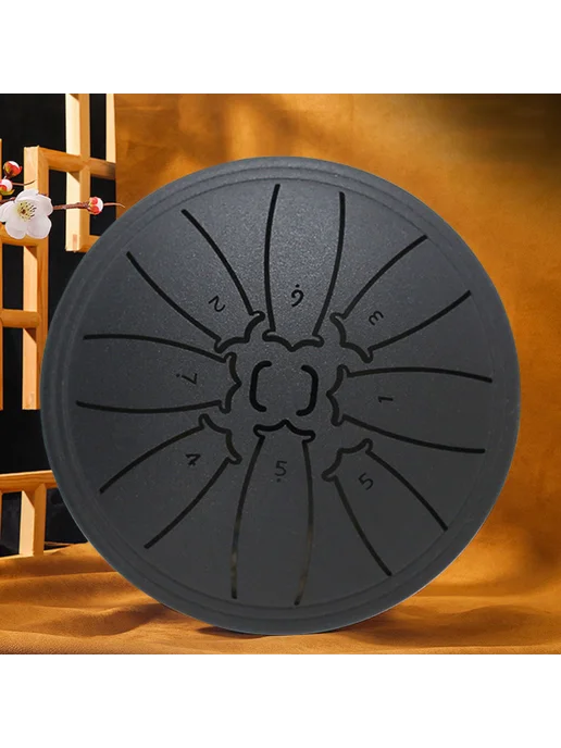 4'' стальной язык-трубка Handpan для музыки, цветBlack, черный, фото 2