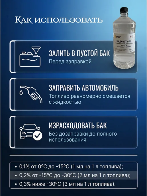 Gartex Жидкость ИМ удалитель влаги из бензобака, И, фото 5