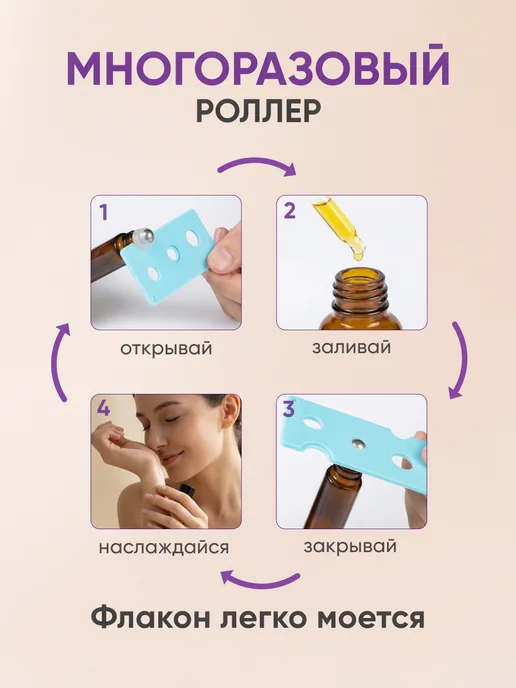TerriCore Набор флаконов роллеров для эфирных масел 10 мл 10 шт, 10 мл, 10 шт, фото 3
