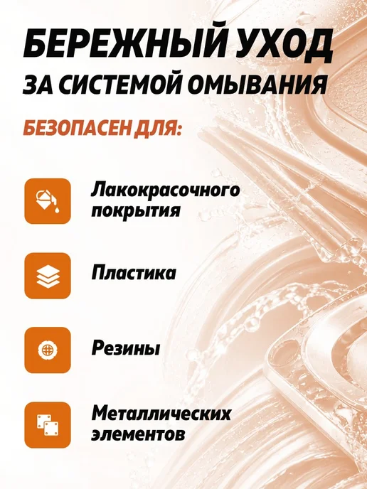 FinTippa Стеклоочиститель, летний апельсин, концентрат, 1л, 1 л, фото 2