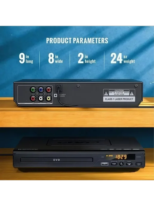 ДВД плеер для телевизора DVD проигрыватель USB, вариант, фото 5