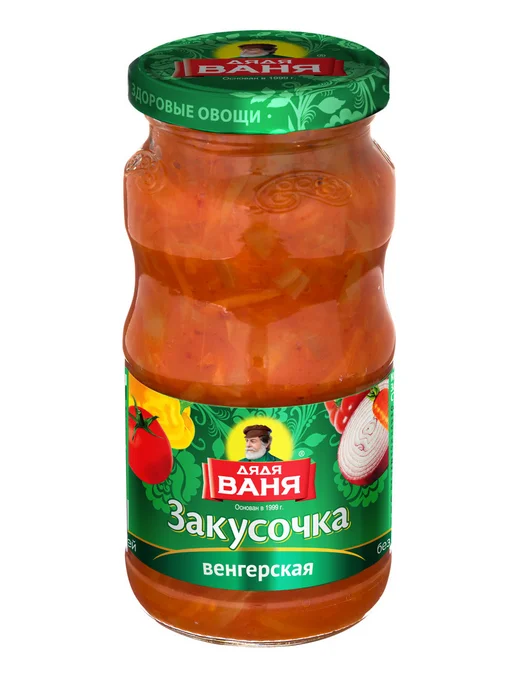 Дядя Ваня Закуска овощная Венгерская, 460г, 4шт, 460 г, 4 шт, фото 2