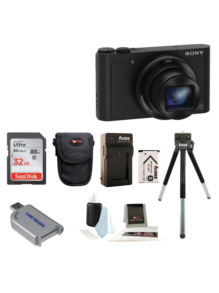 SONY Фотоаппарат Cyber-shot DSC-WX500 черный