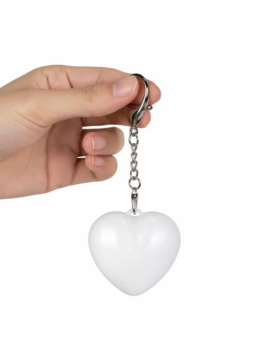 Кошелек-ночник для сумки, светильник для женщин (Heart White, белый