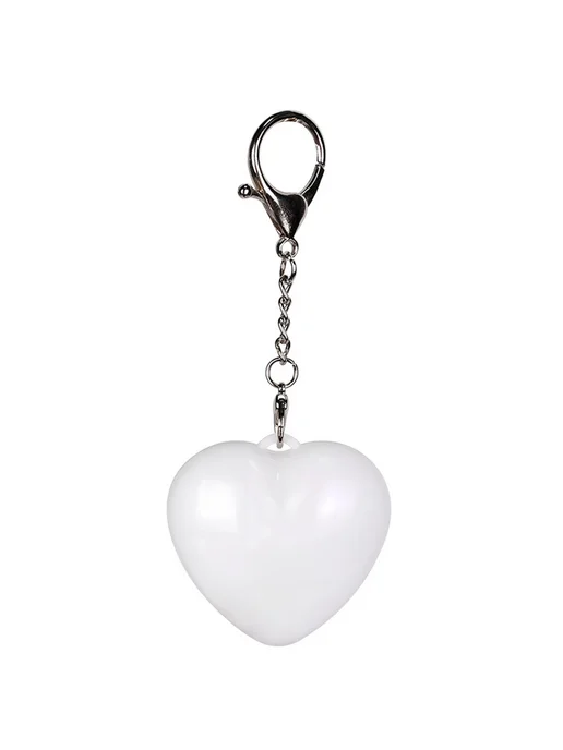 Кошелек-ночник для сумки, светильник для женщин (Heart White, белый, фото 2