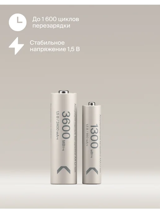 Commo Зарядка Recharge с комплектом Li-Ion аккум. АА и ААА, вариант, фото 3