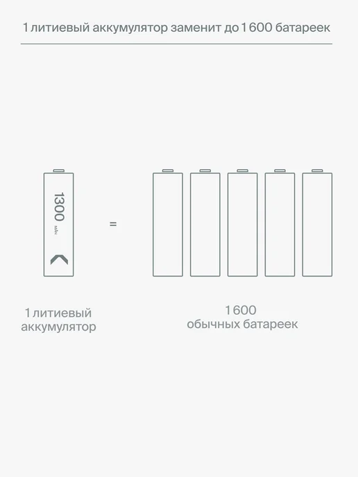 Commo Зарядка Recharge с комплектом Li-Ion аккумуляторов ААА, вариант, фото 7