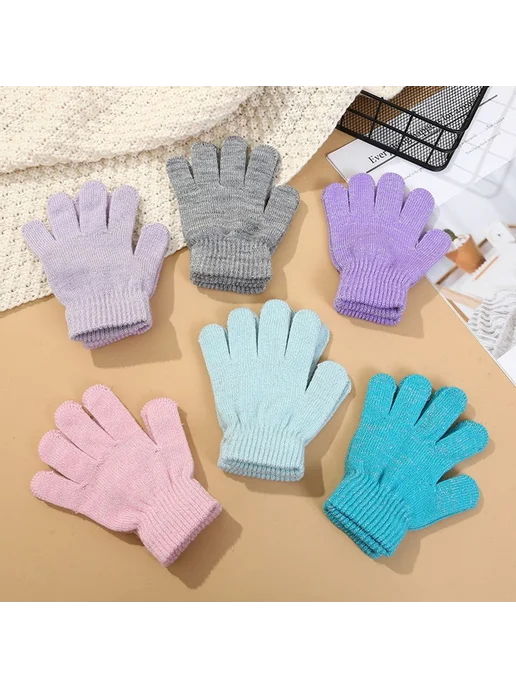 Перчатки Светло-фиолетовый Средний код, фиолетовый, фото 2