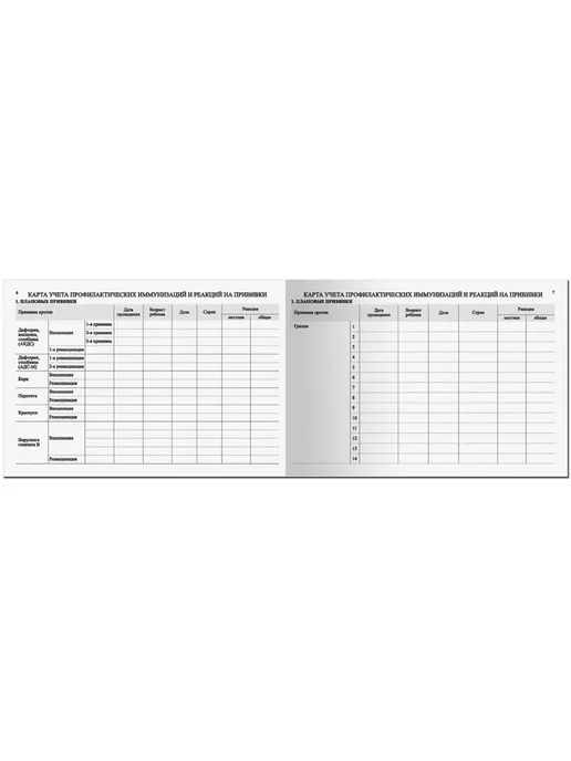 STAFF Амбулаторная медицинская карта ребенка №112 205х150 мм, 96 л, вариант, фото 5