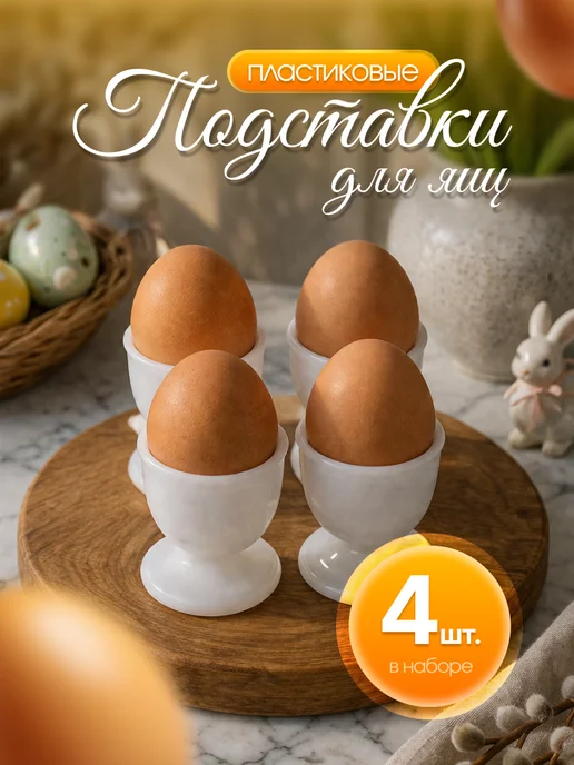 Подставка для яиц всмятку, белый