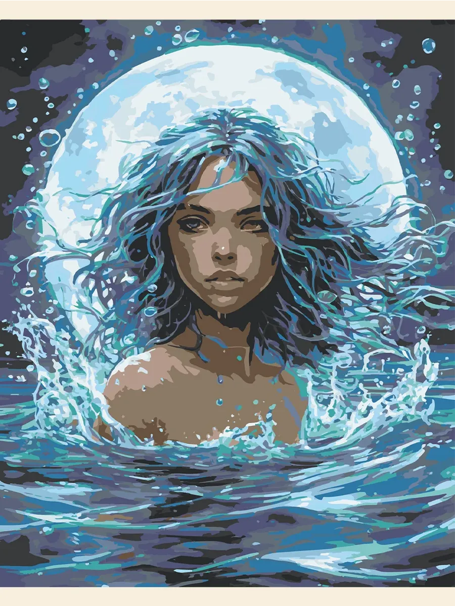 Картина по номерам - Нежный Дух Водного Аватара