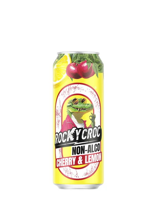 Лидское Напиток zero Rocky Croc со вкусом вишни и лимона 0,45л.х12шт, 0,45 л, 3 шт, фото 5