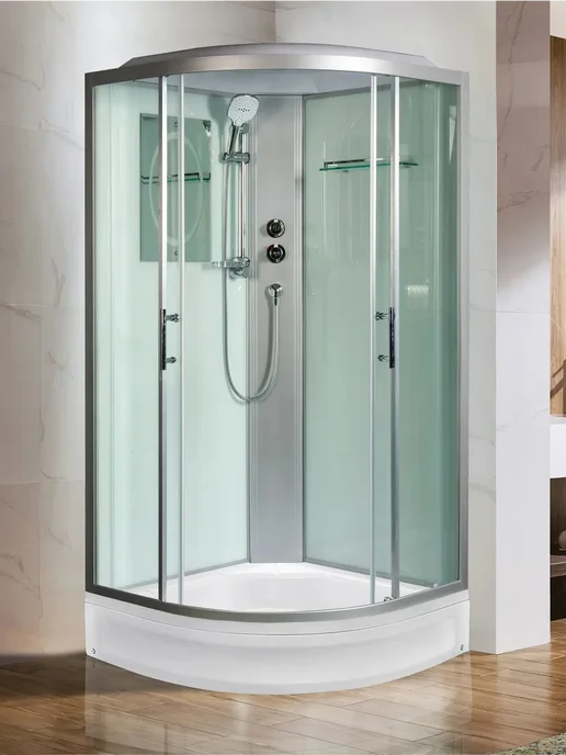 WeltWasser Душевая кабина WERRA XL 902 бессиликоновая сборка, белый, фото 7