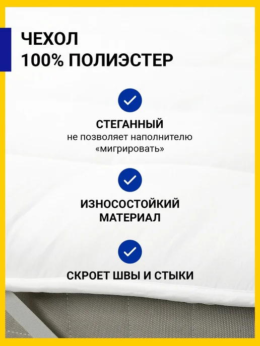 IKEA Топпер наматрасник Икеа 90х200 на диван кровать, 90x200, фото 3