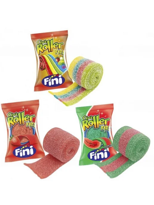 FINI Мармеладная кислая лента Roller Fizz малина, вариант, фото 3
