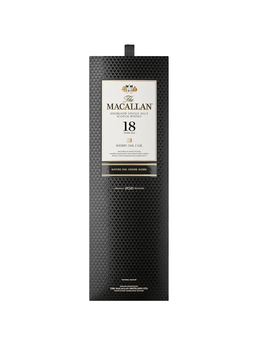 Виски The Macallan Sherry Oak 18 лет 0,7 л в упаковке, 700 мл, фото 3