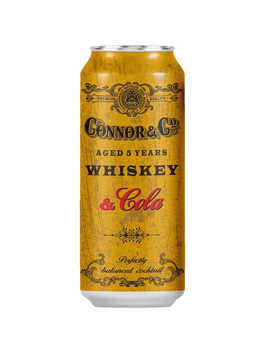 Напиток Connor & Co Whiskey & Cola 0,43 л ж б, 0,43 л