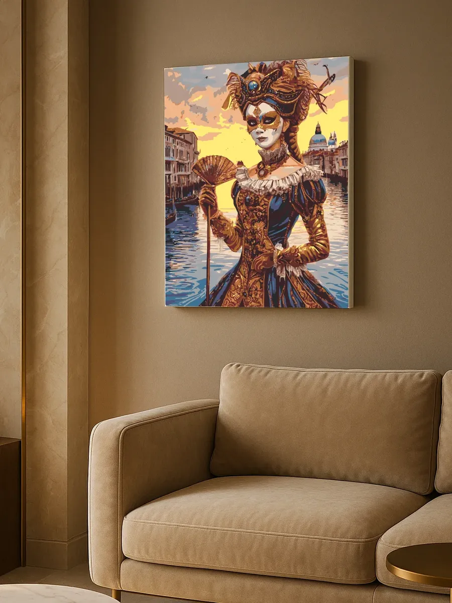 Картина по номерам - Коломбина венецианская