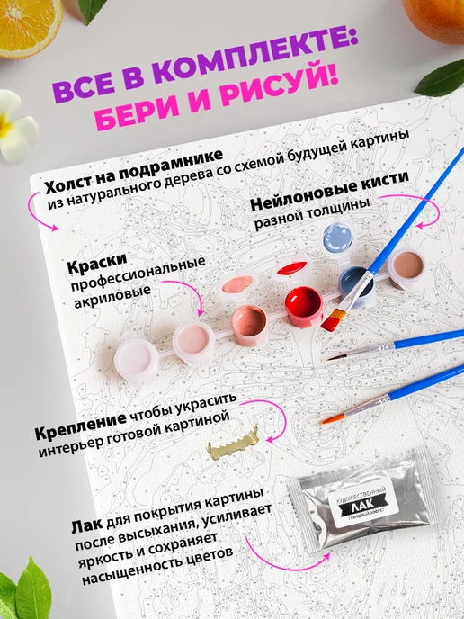 Art on Canvas Одна совыща Картина по номерам на холсте 40х50 см, 40x50 см, фото 7