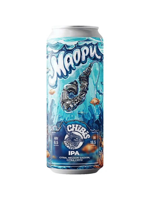 Пиво Chibis Brewery Маори IPA светлое 0,45 л ж б, 450 мл