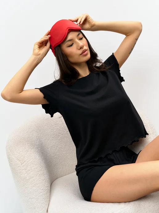 eye mask Маска для сна 3D универсальный, красный, фото 3