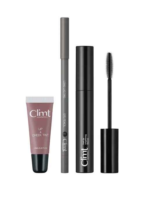CLIMTCOSMETICS Набор подарочный для макияжа глаз и губ 3в1, черный, фото 7