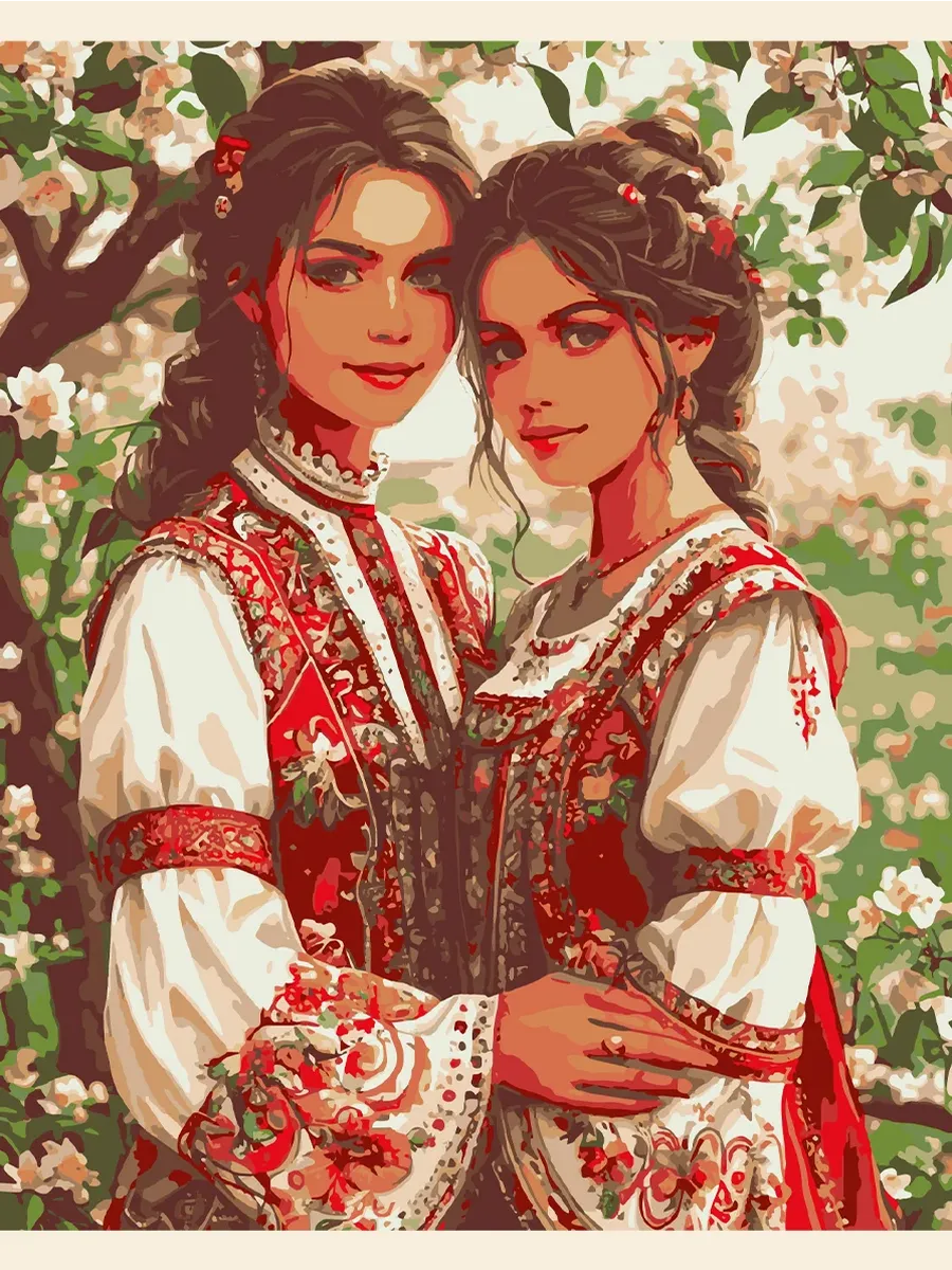 Картина по номерам - Дочь и мама-невестка