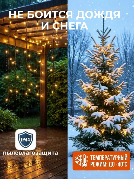 Уличная гирлянда на солнечных батареях, вариант, фото 2