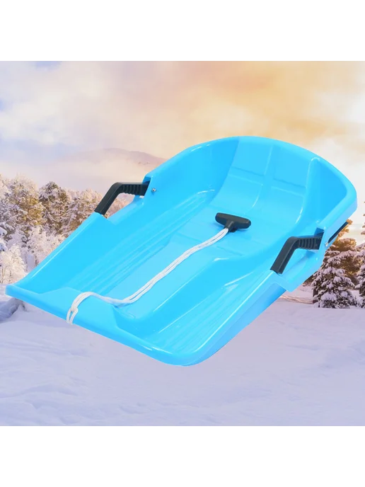 Снегокат Flying Board пластиковый 25 дюймов для мальчиков и, синий