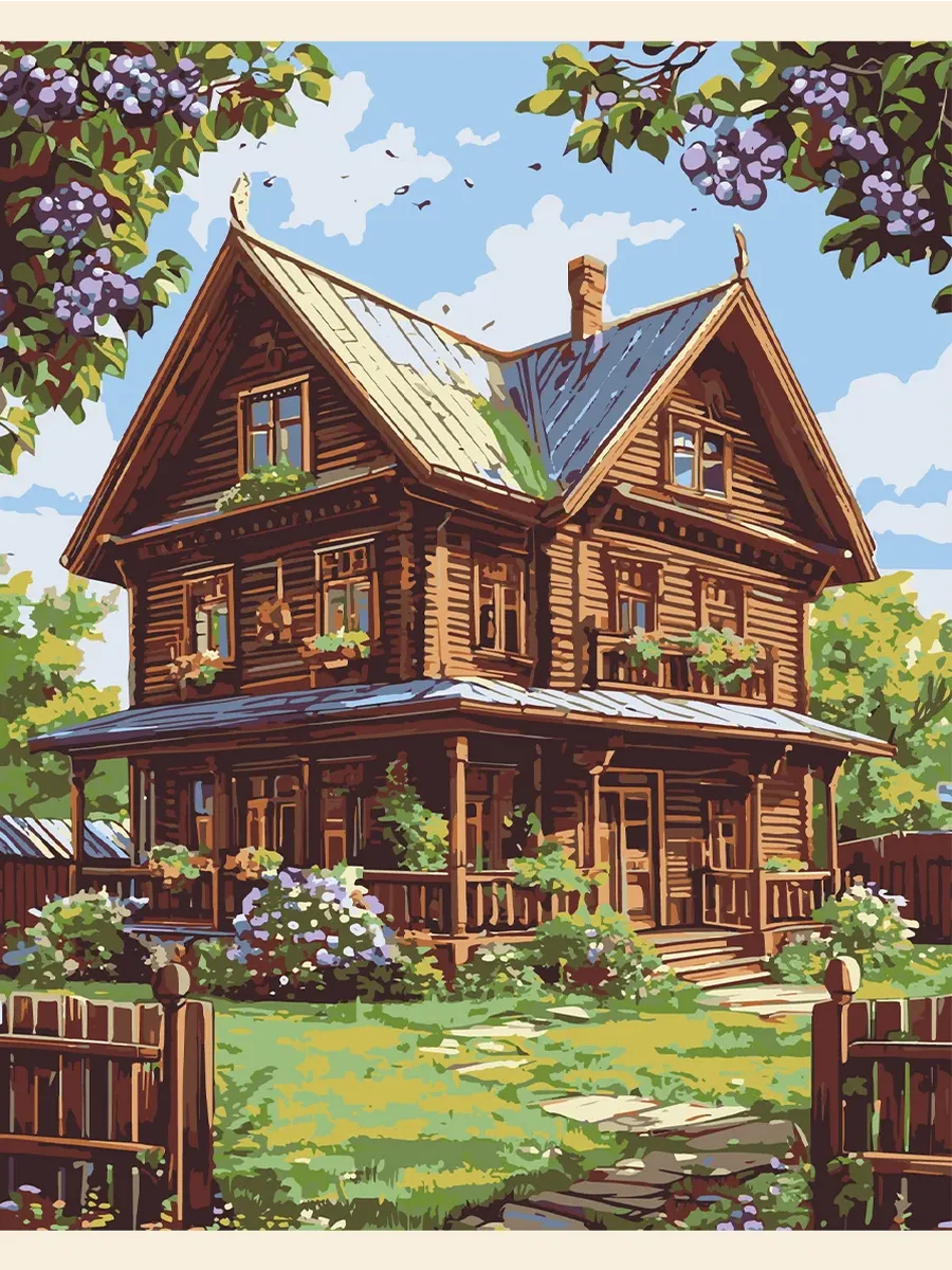 Картина по номерам - Домик купеческий тихий