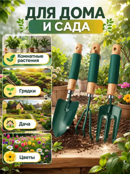Влар Инструменты для сада и огорода набор 3 шт, 3 шт, фото 4