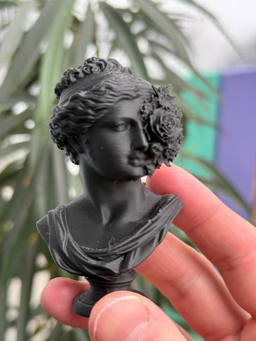3D Картина Афродита с цветами настольная малая, черный, фото 7