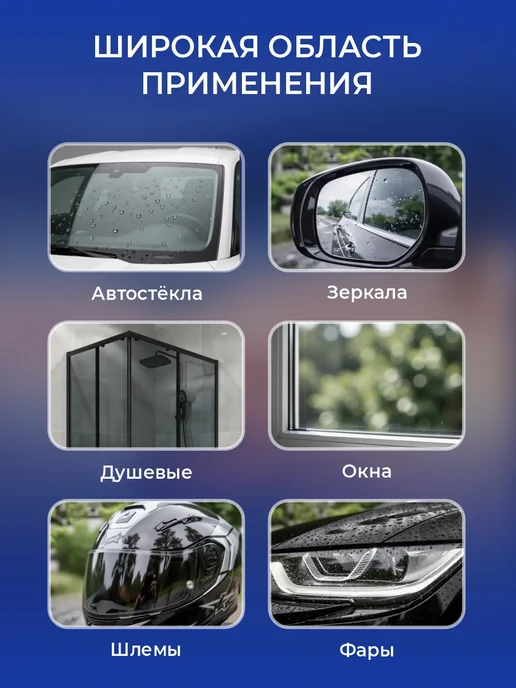 EMIL HIM Антидождь для автомобиля и душевых кабин для стекол и зеркал, вариант, фото 3