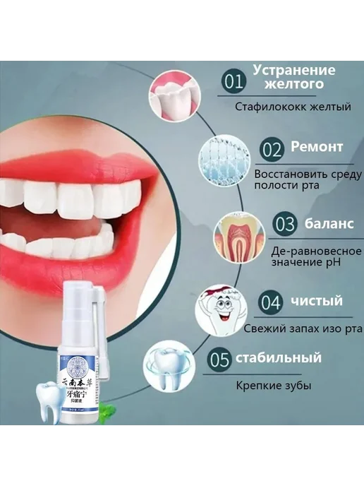 Охлаждающий спрей для рта 20 мл, без спирта, 20 мл, фото 7