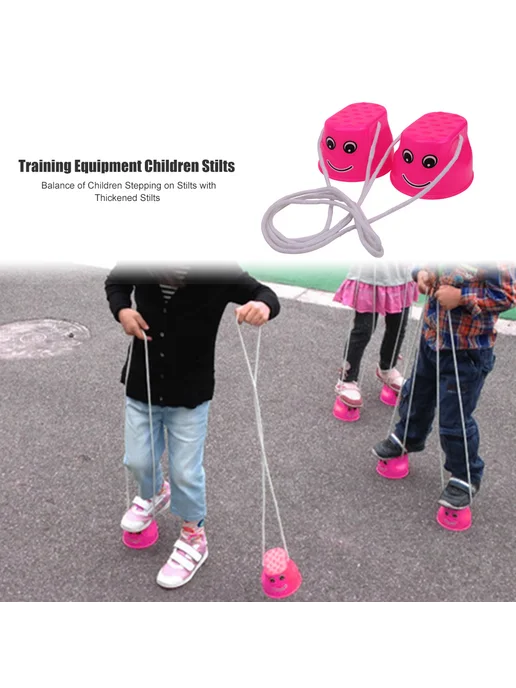 2 шт. Баланс-квест Kids на уличн. Stilts розовые, толстые, 2 шт, фото 3