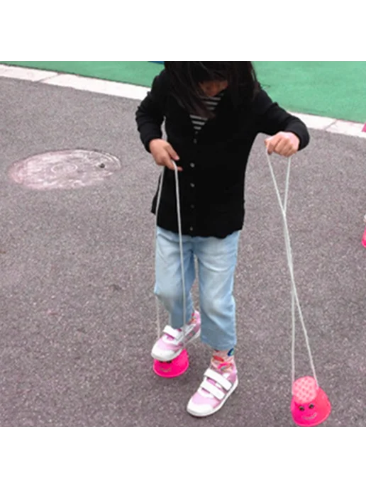 2 шт. Баланс-квест Kids на уличн. Stilts розовые, толстые, 2 шт, фото 5