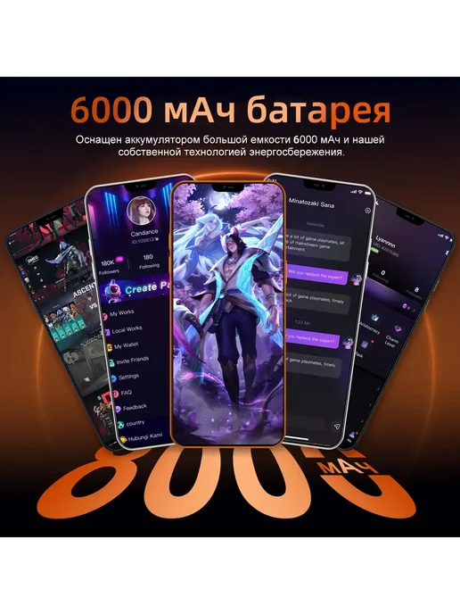 Смартфон Pro Max 17 Pro Max 12/16 ГБ, синий, фото 6