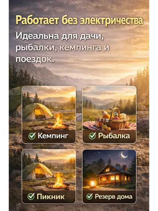 Юляшка портативная газовая плита туристическая походная, вариант, фото 2