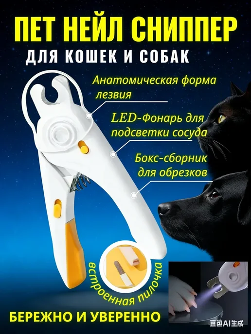 Когтерезка для кошек и собак, белый, фото 7