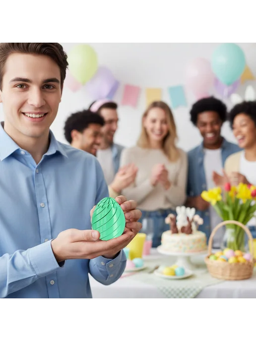 Мягкое антистресс-яйцо, тактильный фидждет, Easter, для взро, вариант, фото 3