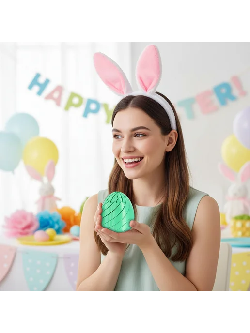 Мягкое антистресс-яйцо, тактильный фидждет, Easter, для взро, вариант, фото 4