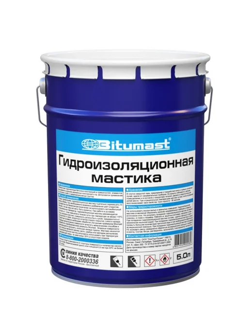 Bitumast Мастика гидроизоляционная 5л, арт.ЭК000125884, 5 л