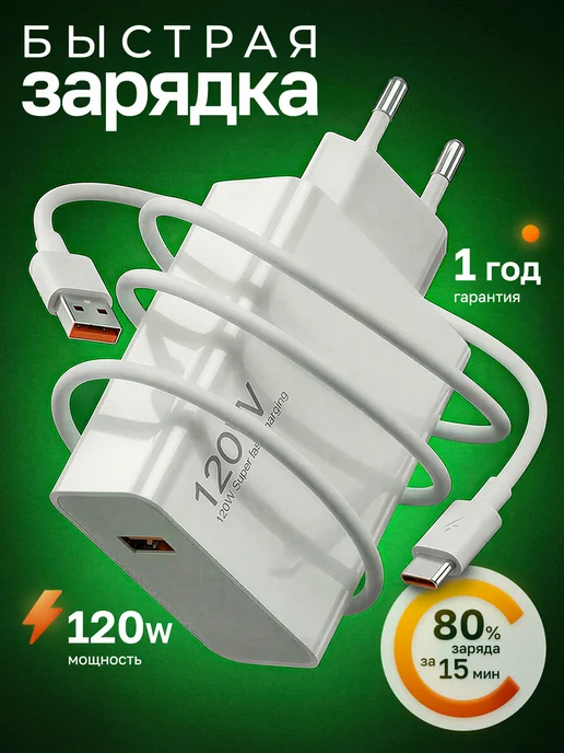 TOFURA Быстрая зарядка Type-C 120 W, 120 Вт