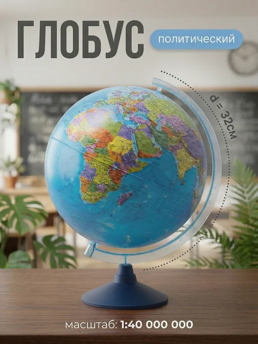 Globen Глобус политический 32см Классик евро Ке013200225, вариант