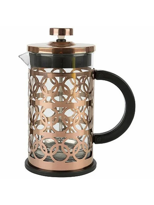 Mallony Чайник кофейник (кофе-пресс), BRONZO, объем 600 мл, из боро, 600 мл, фото 2