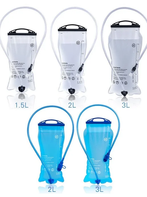 Портативный складной мягкий мешок для воды 500ml, 500 мл, фото 5