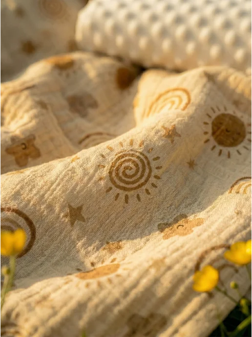 SoftBaby Муслиновый плед для новорожденных 100*100, 100x100, фото 4