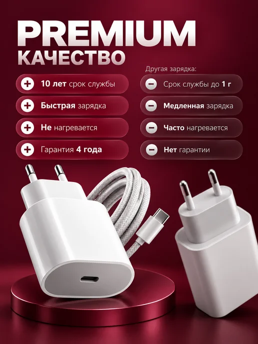 Lume Зарядка для iPhone 15 16 17 Pro Max Plus быстрая 35W, 35 Вт, фото 8